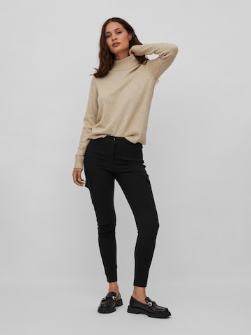 VILA Sweater 'RIL' in Beige