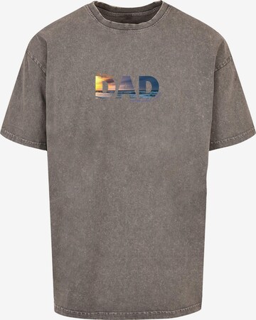 Merchcode Shirt 'For The Best Dad' in Grijs: voorkant