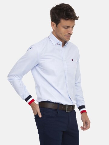 Sir Raymond Tailor Regular fit Button Up Shirt 'Toan' in Blue