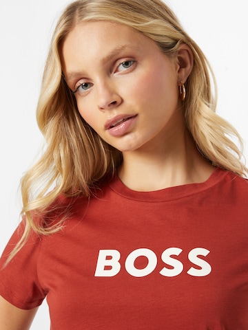 BOSS Orange T-shirt 'Elogo' i röd