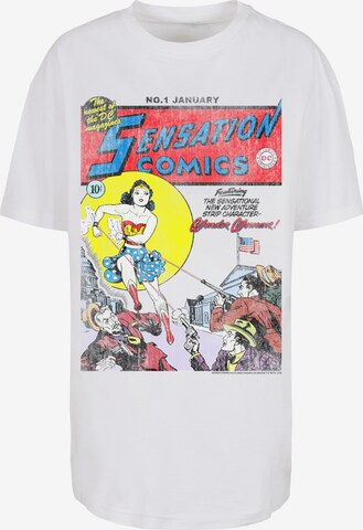 F4NT4STIC Shirt 'Wonder Woman Sensation Comics Issue 1 Cover' in Wit: voorkant
