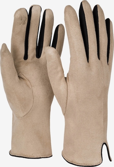 styleBREAKER Fingerhandschuhe 'Touchscreen Handschuhe Kontrast' in XS-XL in beige, Produktansicht
