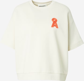 Sweat-shirt 'BAMIKA' ARMEDANGELS en blanc : devant