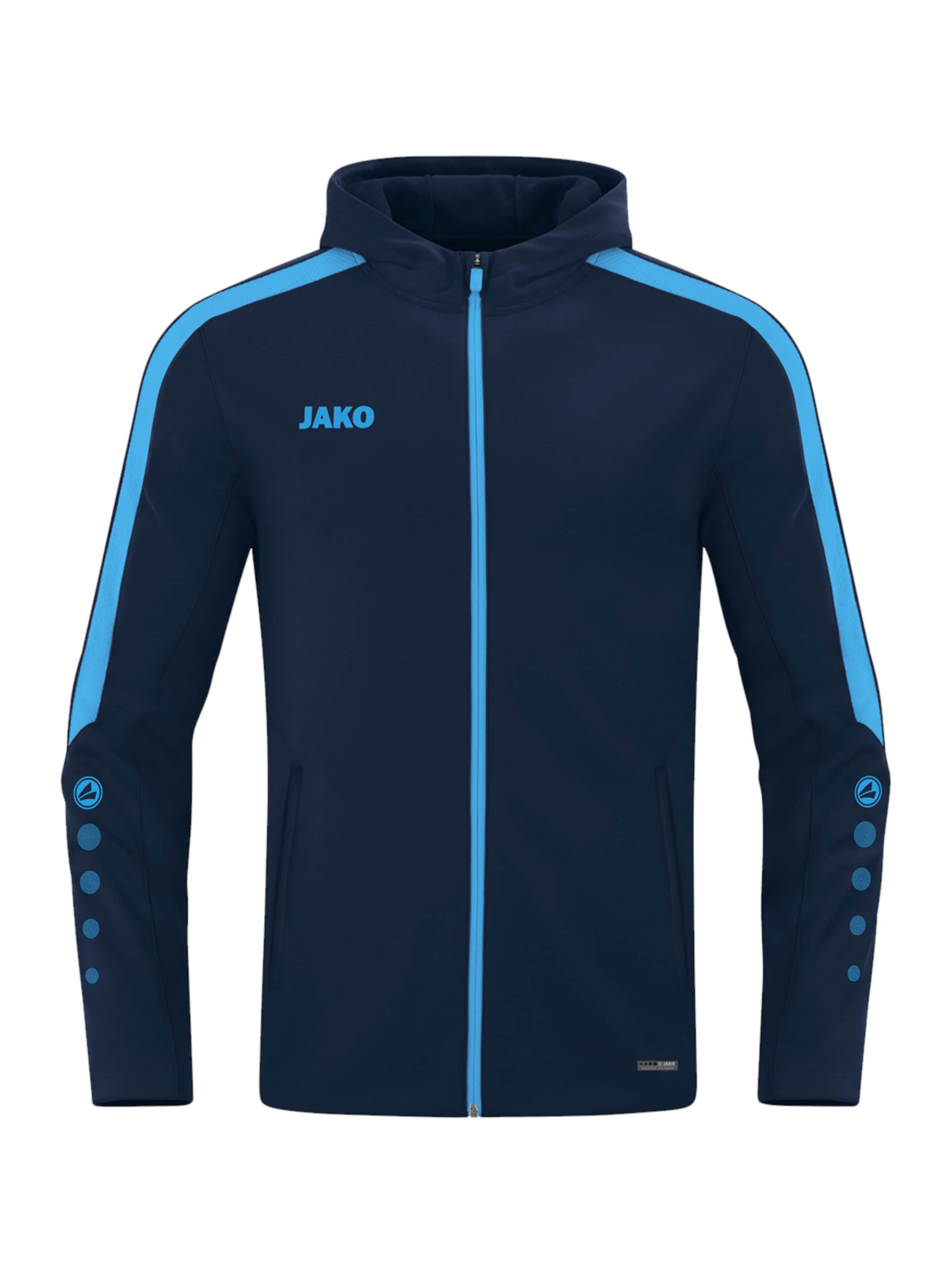 JAKO Sportjacke 'Power' in Blau: Vorderseite
