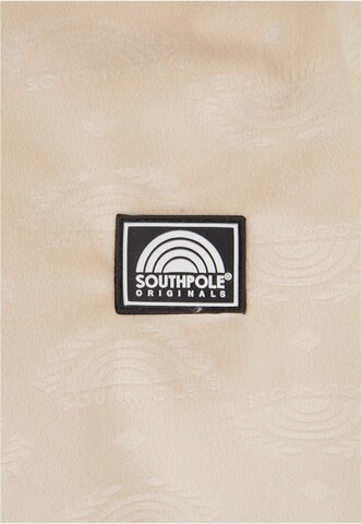 SOUTHPOLE Zip-Up Hoodie in Beige