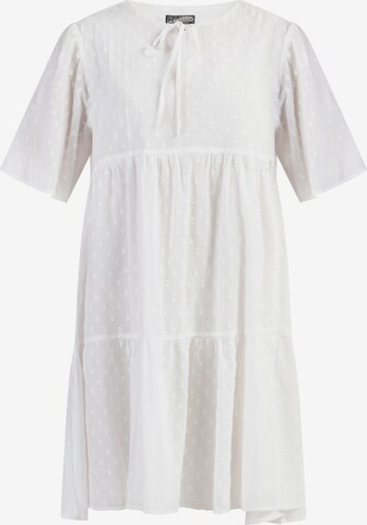 Robe d’été DreiMaster Vintage en blanc : devant