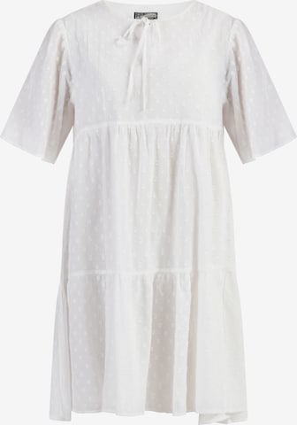 DreiMaster Vintage - Vestido de verão em branco: frente