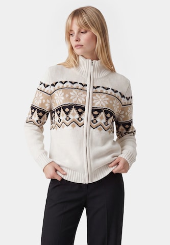 Usha Gebreid vest in Wit: voorkant
