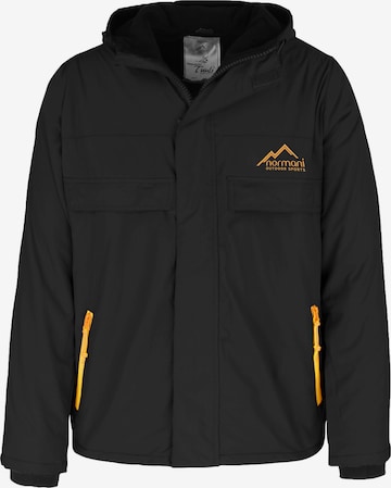 Veste outdoor 'Tuuli' normani en noir : devant