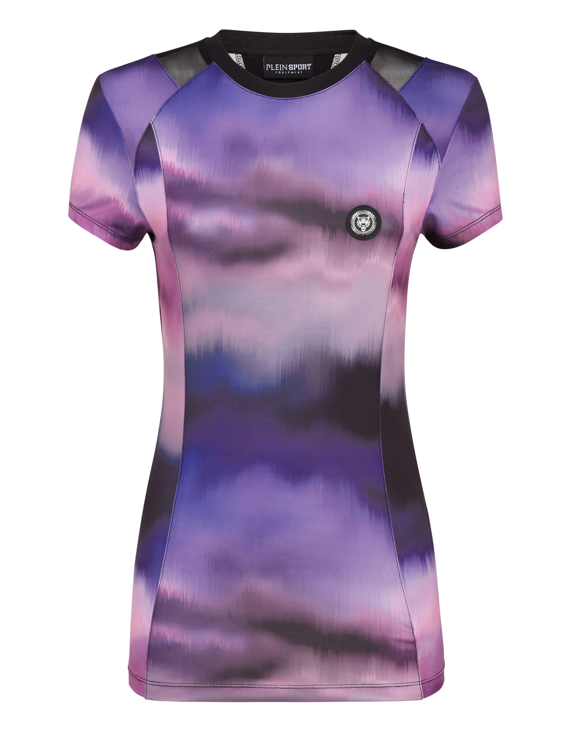 Plein Sport Shirt in de kleur Orchidee / Braam / Zwart / Wit, Productweergave