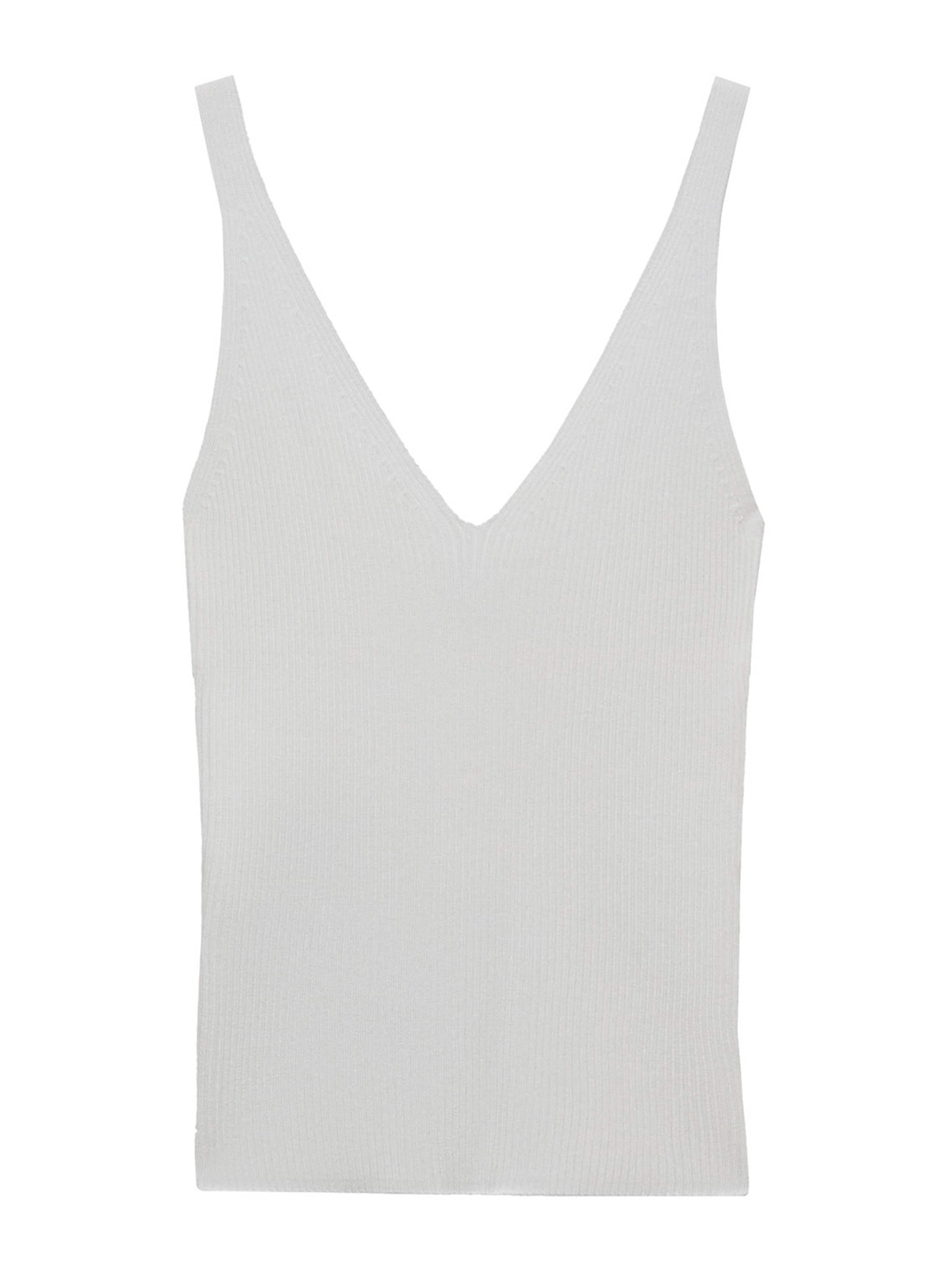 MANGO Sticktop 'GYMNASTI' i beige: forside