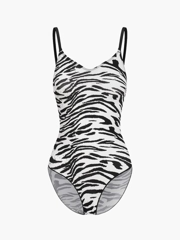 cfab (formerly creamy fabrics) Shapingbody 'Bodysuit Sculpting Shapewear mit Slip'‌‌‌‌‌‌‌‌ in Weiß