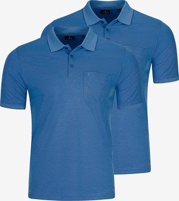 Ragman Shirt 'Basic' in Blue: front