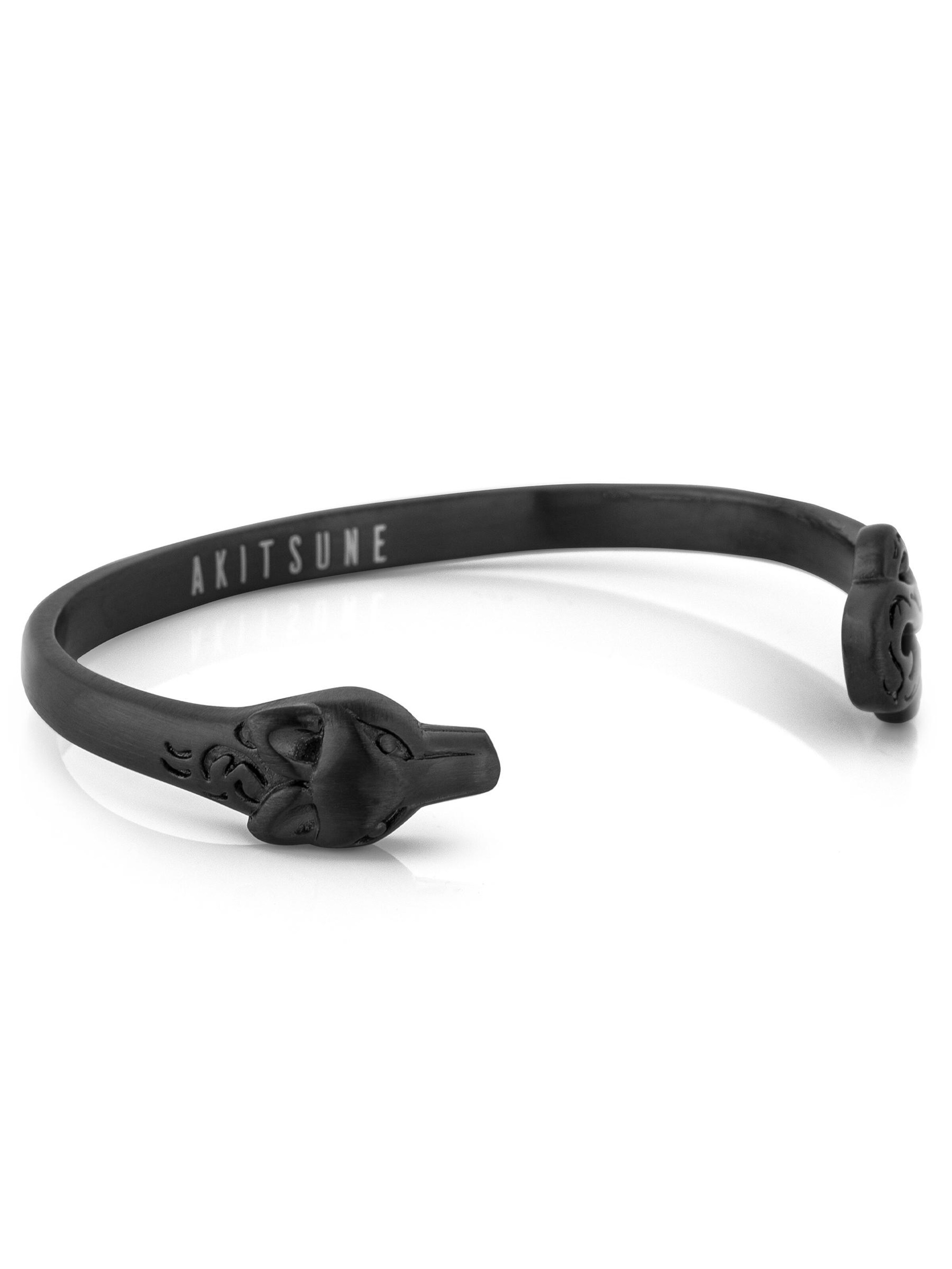 Akitsune Bracelet 'Ferus' in Black: front