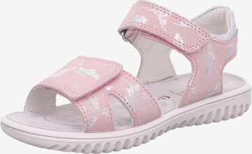 SUPERFIT - Sandalias 'Sparkle' en rosa: frente