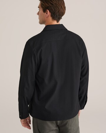 WE Fashion Regular Fit Hemd in Schwarz