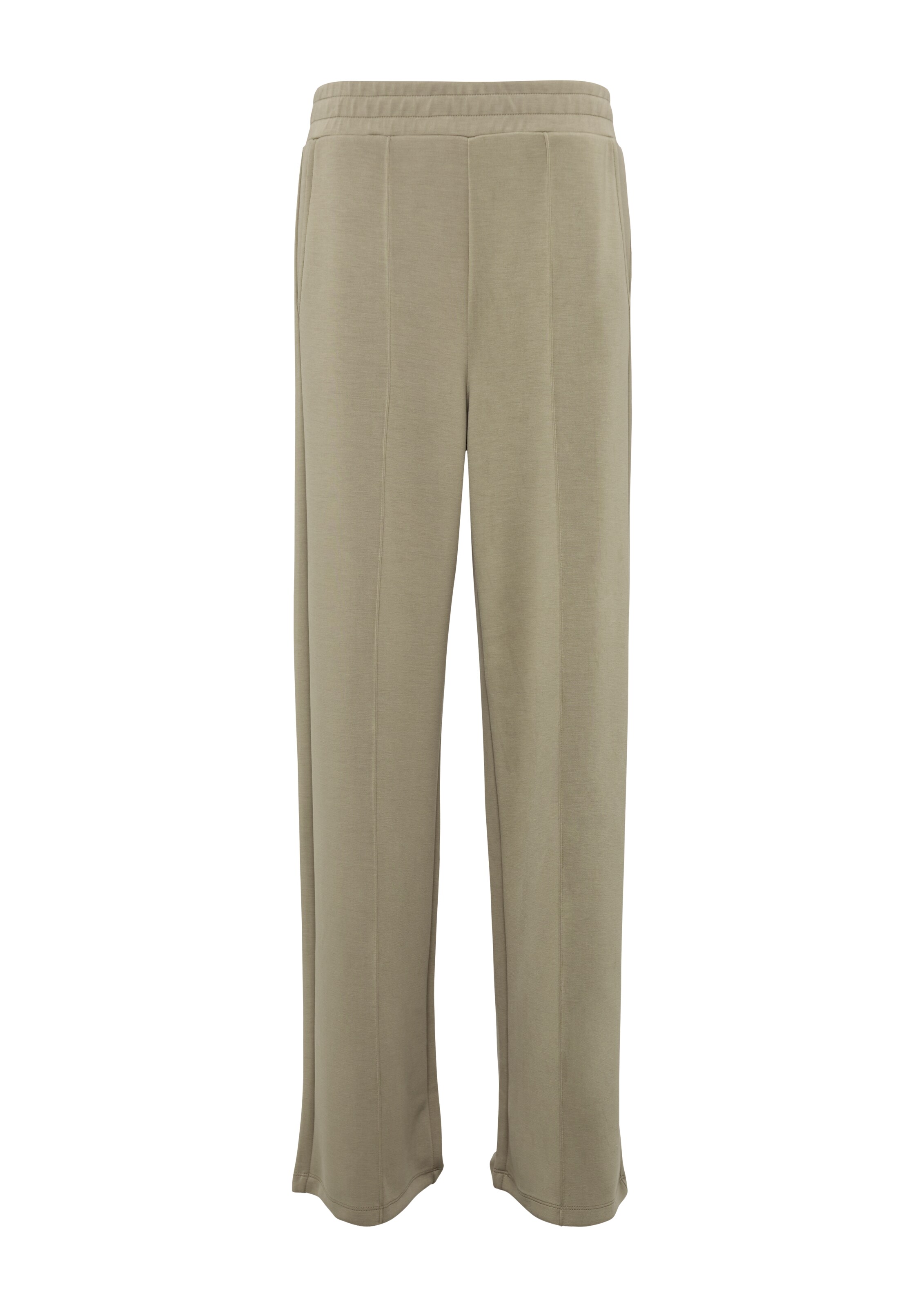 s.Oliver Wide Leg Bügelfaltenhose in Beige: Vorderseite