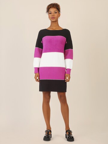 APART Strickkleid in Mischfarben