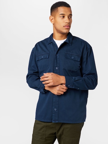 BLEND Comfort fit Button Up Shirt in Blue: front