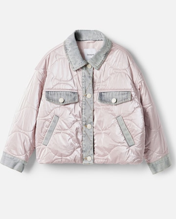 Veste mi-saison Desigual en rose : devant