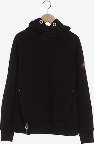 NAVAHOO Kapuzenpullover M in Schwarz: predná strana