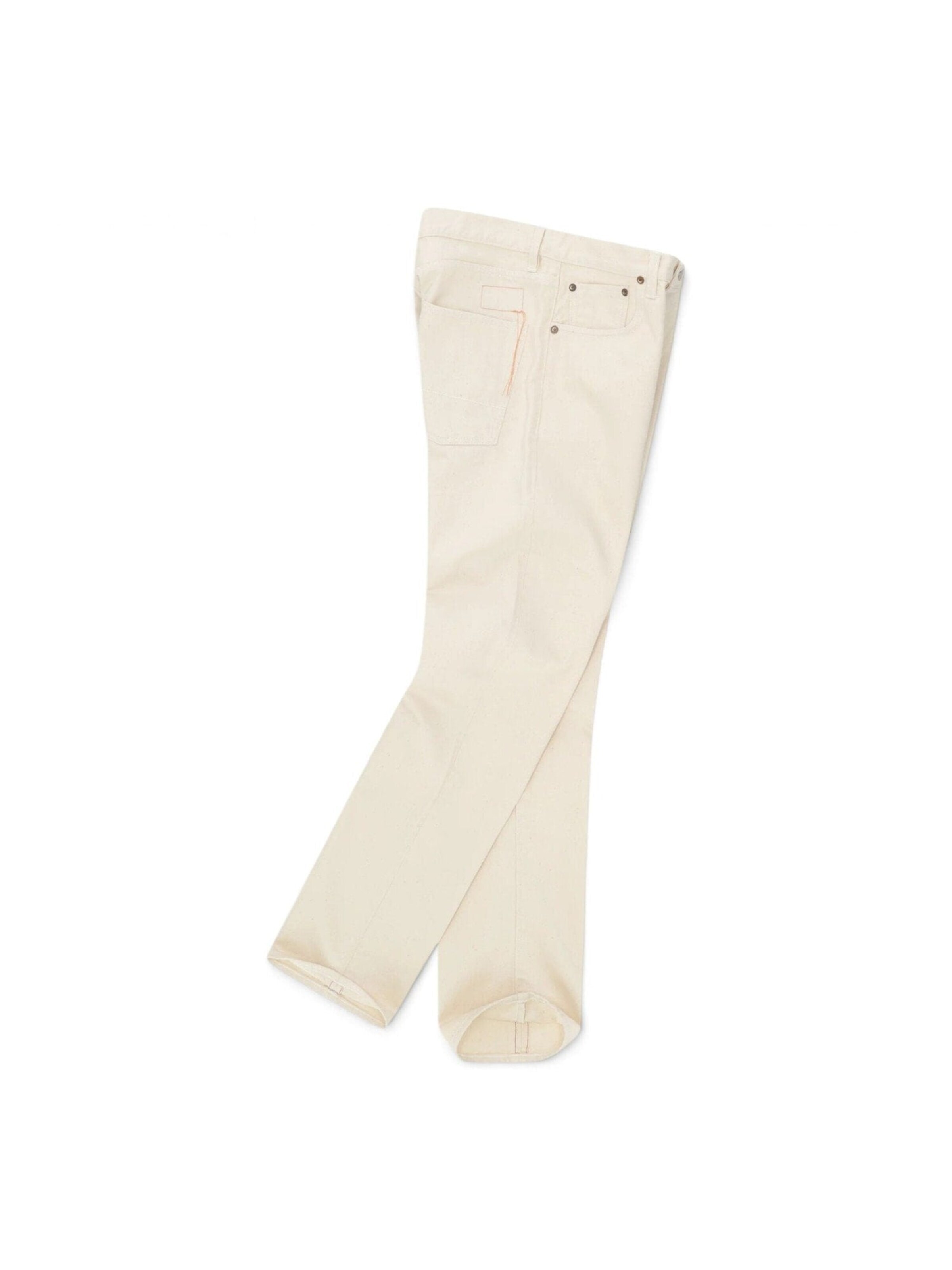 Fortela Regular Jeans '965 John Japan Selvedge Denim 5-Pocket Regular Fit Ecrù' in Beige