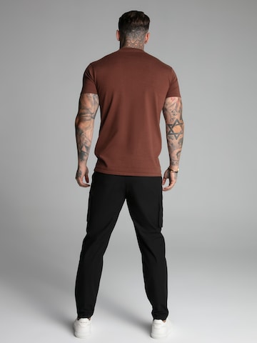 T-Shirt 'Muscle' SikSilk en marron