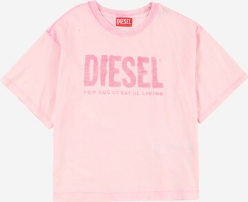 DIESEL T-shirt 'TOILFY' i rosa: framsida