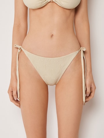 CALZEDONIA Bikini Bottoms 'Wild Jungle' in Beige: front