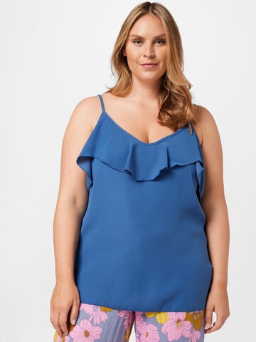 Trendyol Curve Top in Blue: front