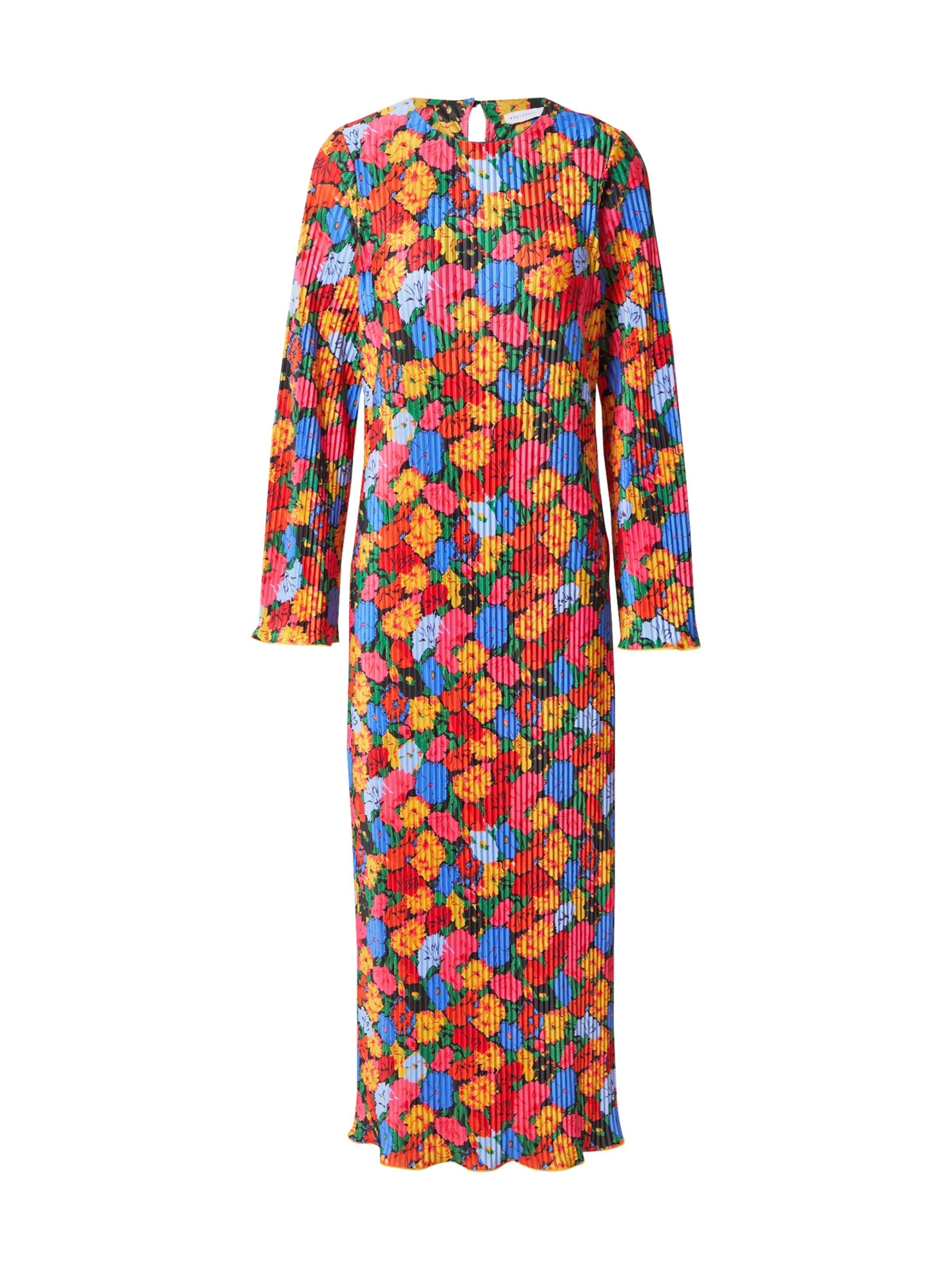 Warehouse - Vestido em mistura de cores: frente