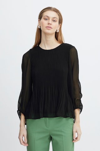 ICHI Blouse 'Nalla' in Black: front