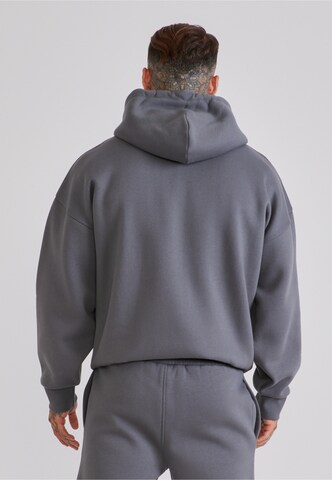 SikSilk Zip-Up Hoodie 'Essentials' in Grey