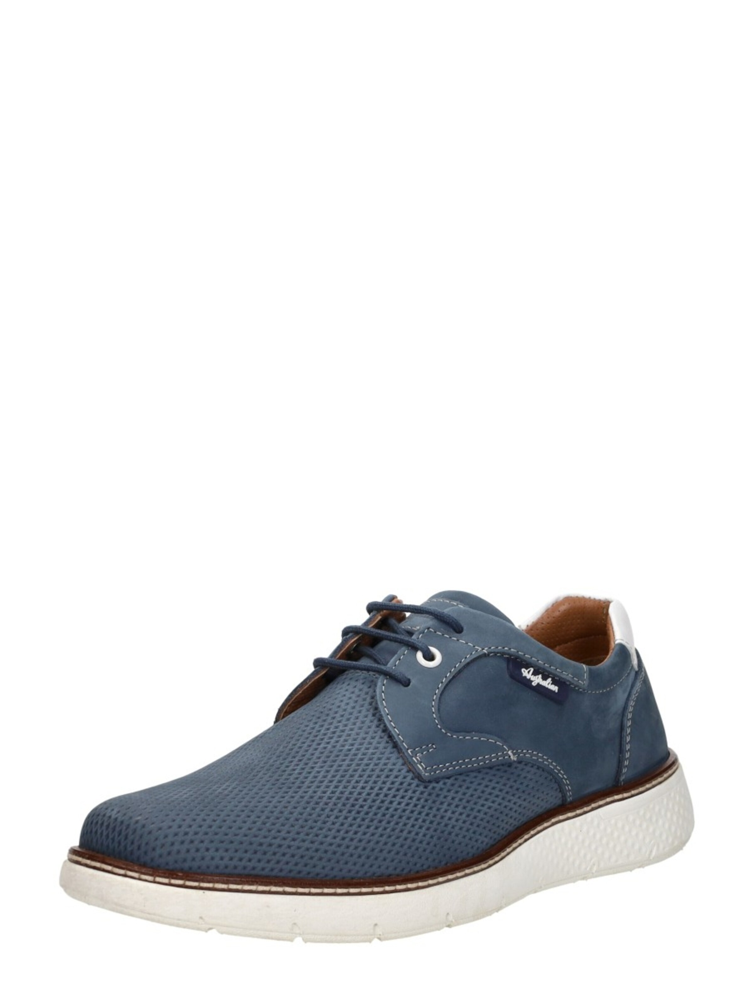 Australian Lace-up shoe 'Porto' in Blue: front