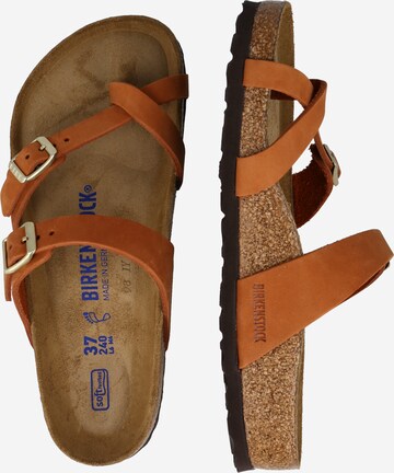 BIRKENSTOCK Σαγιονάρες διχαλωτές 'Mayari' σε καφέ