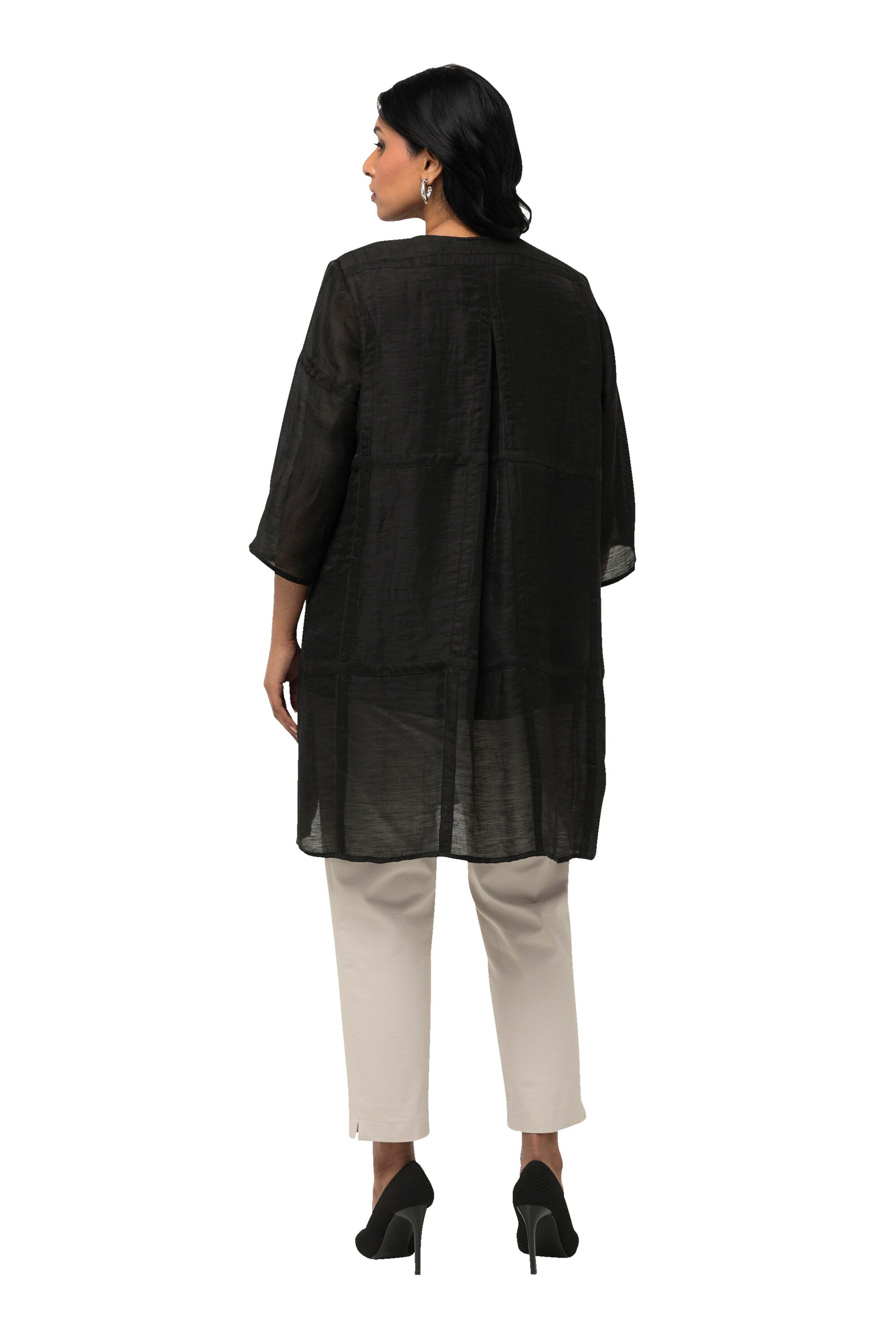 Ulla Popken Tussenjas in Zwart