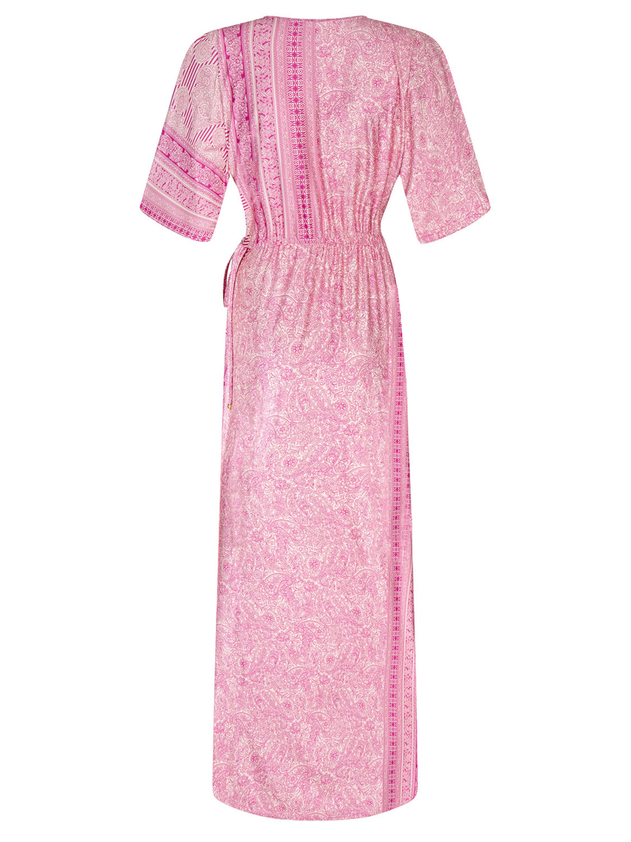 Chic by Lirette Jurk 'Kimono Lotus Guna' in Roze