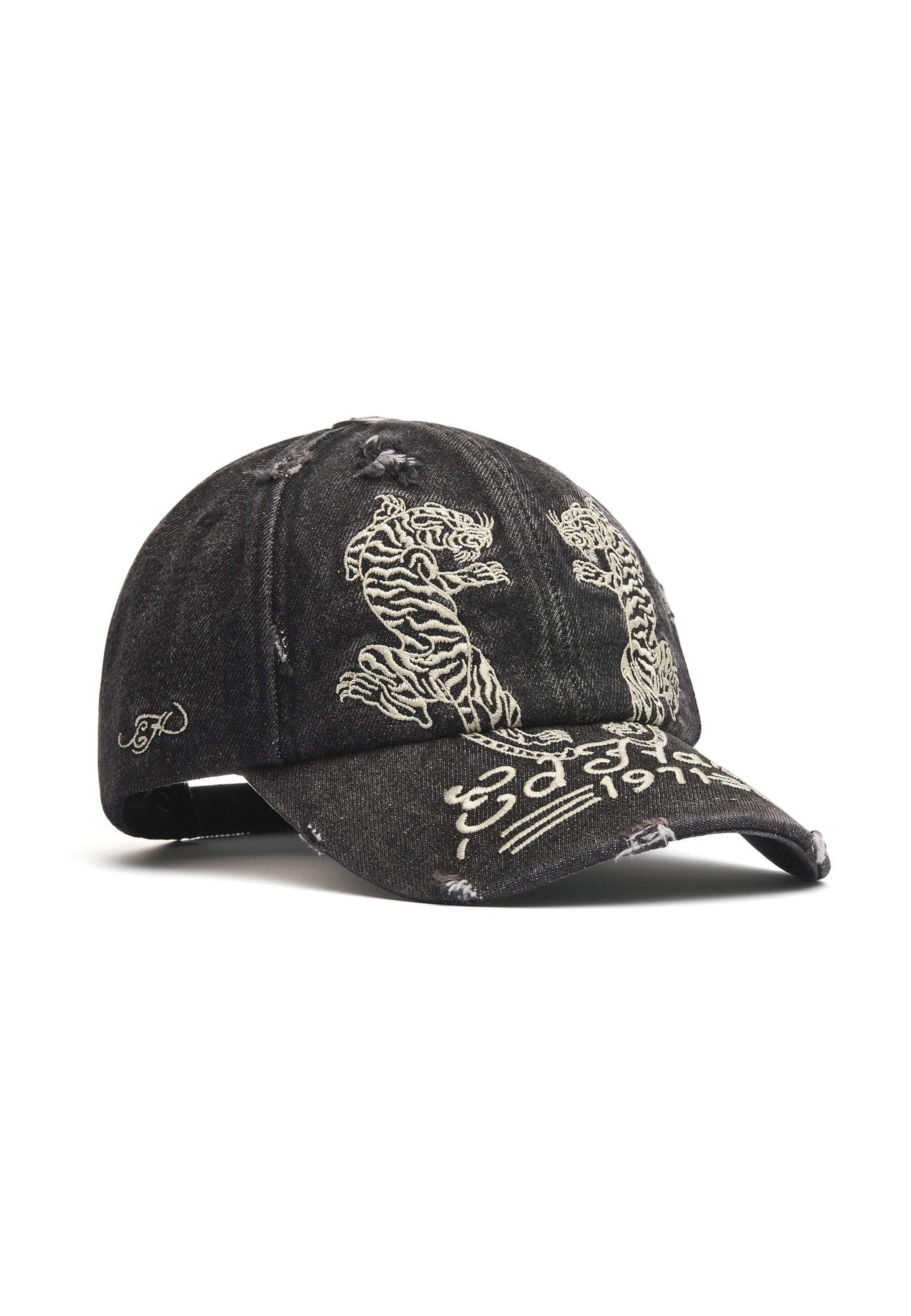 Ed Hardy Czapka z daszkiem 'Desert Tiger 5' w kolorze czarny