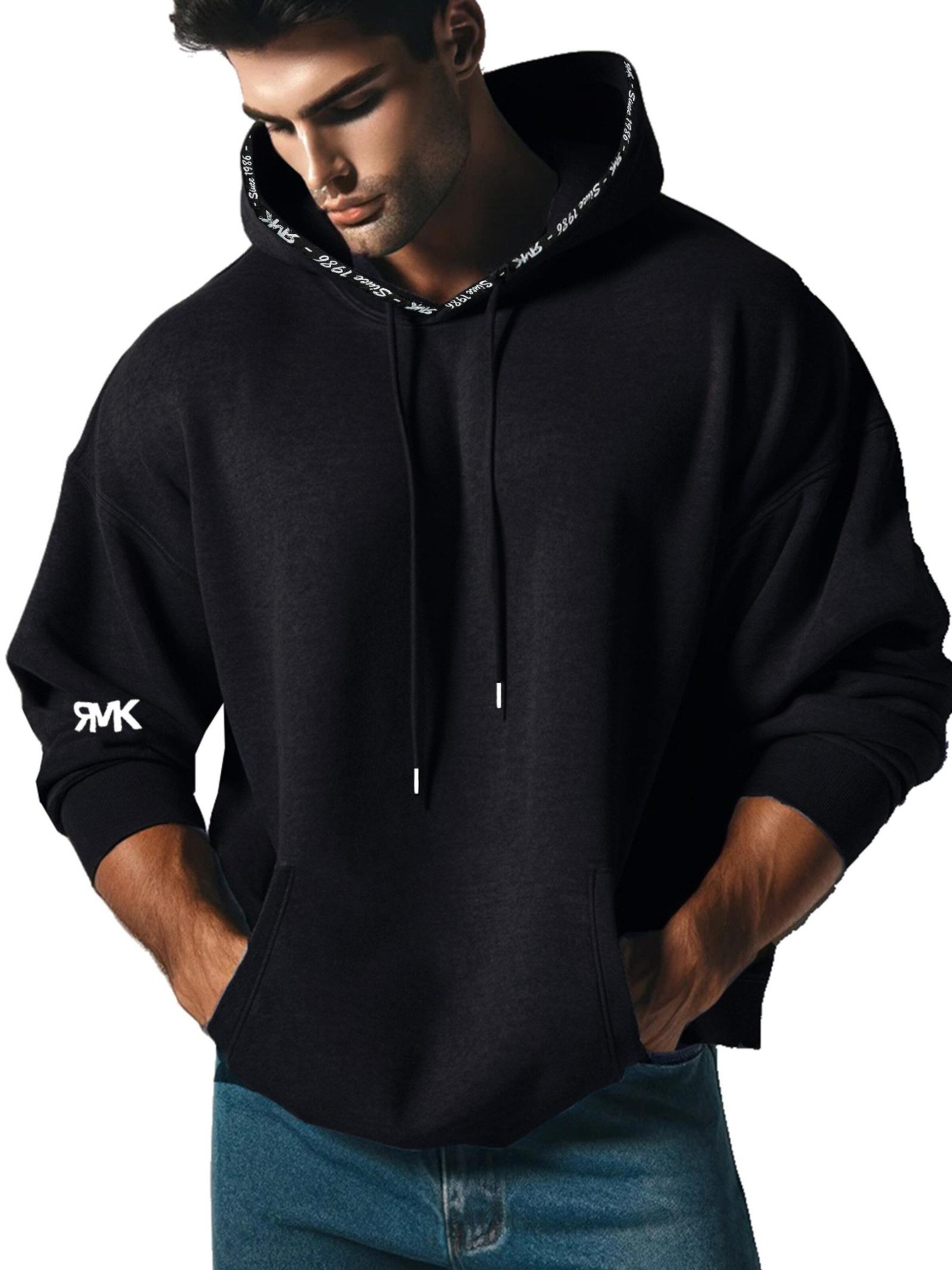 RMK Sweatshirt 'Heaven'‌‌‌‌‌‌‌‌ in Schwarz