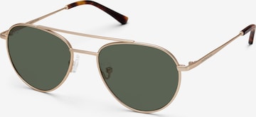 Lunettes de soleil 'Soho Gold Green' Kapten & Son en or : devant