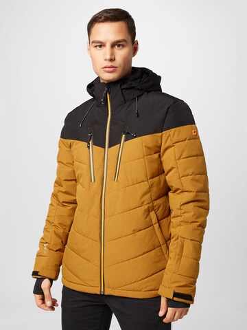 KILLTEC Athletic Jacket in Brown: front