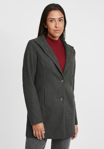 Oxmo Between-Seasons Coat 'Hermy' in Grey: front