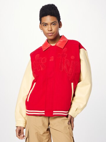 House of Sunny Between-season jacket 'TAKE A TRIP' in Red: front