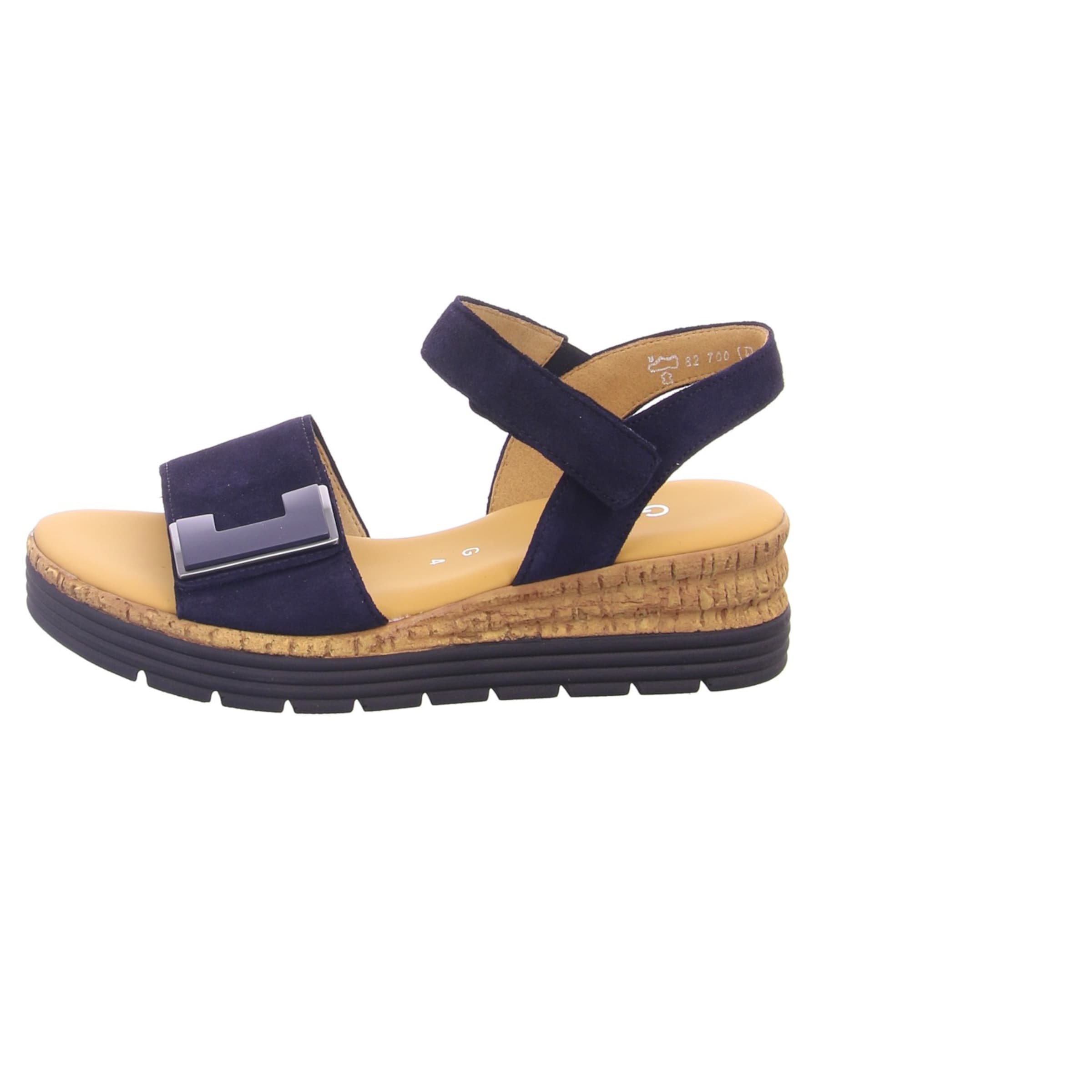 GABOR Sandalen met riem in Blauw: voorkant