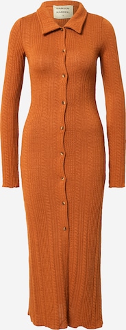 Damson Madder Knitted dress 'EDIE' in Orange: front