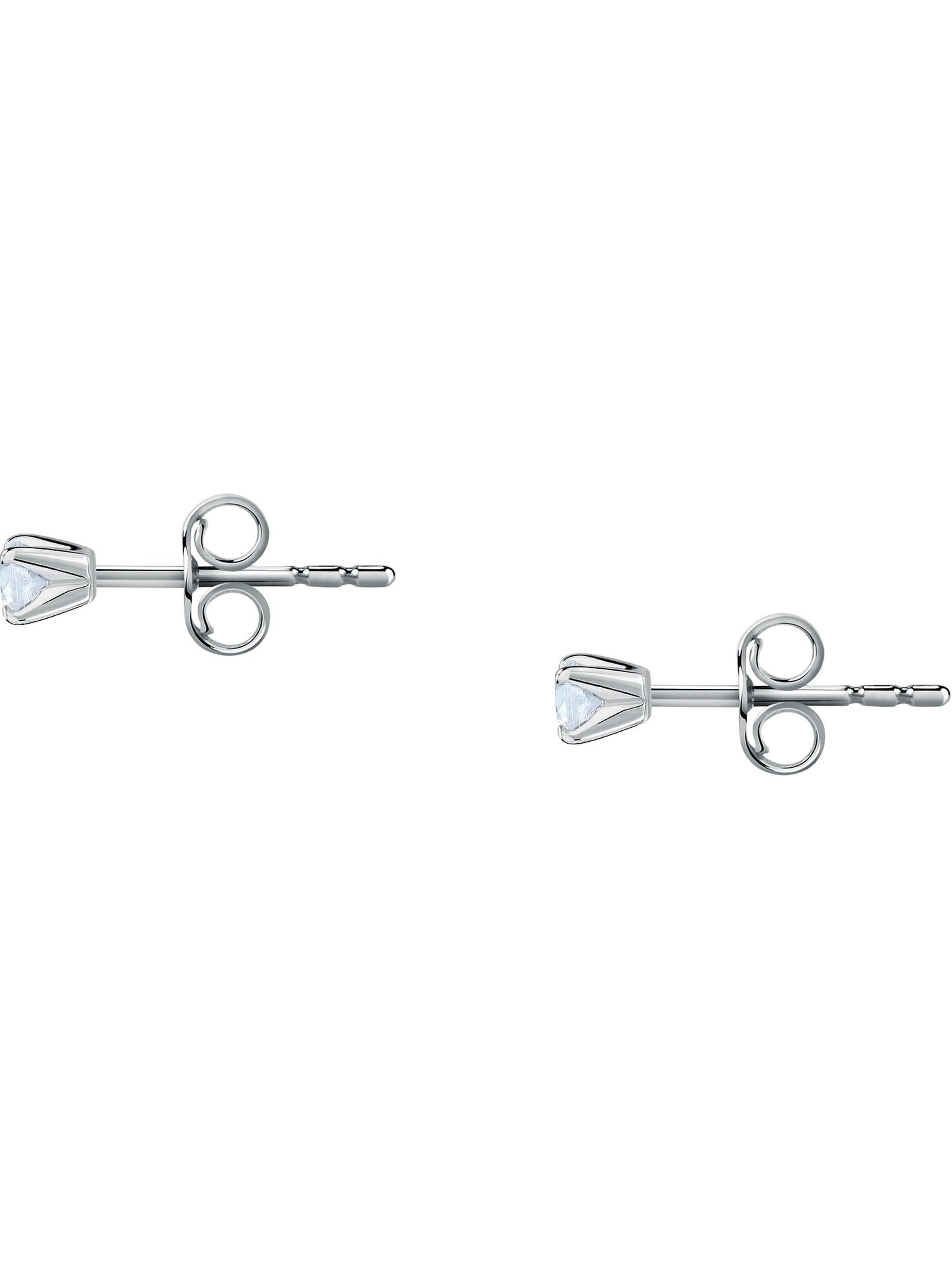 Live Diamond Earrings in White