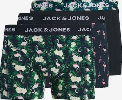Boxer trumpikės 'JACFLAMINGO' iš JACK & JONES, spalva – žalia / rožių spalva / juoda / balta, Prekių apžvalga