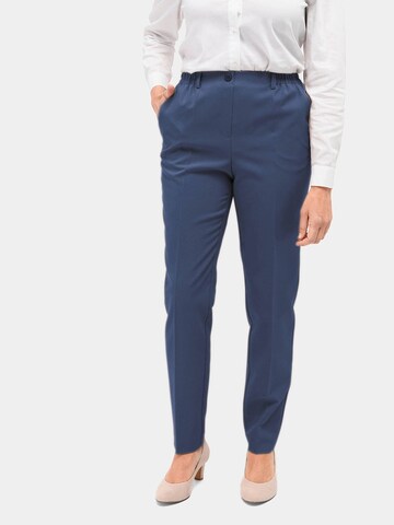 Regular Pantalon à plis Goldner en bleu : devant