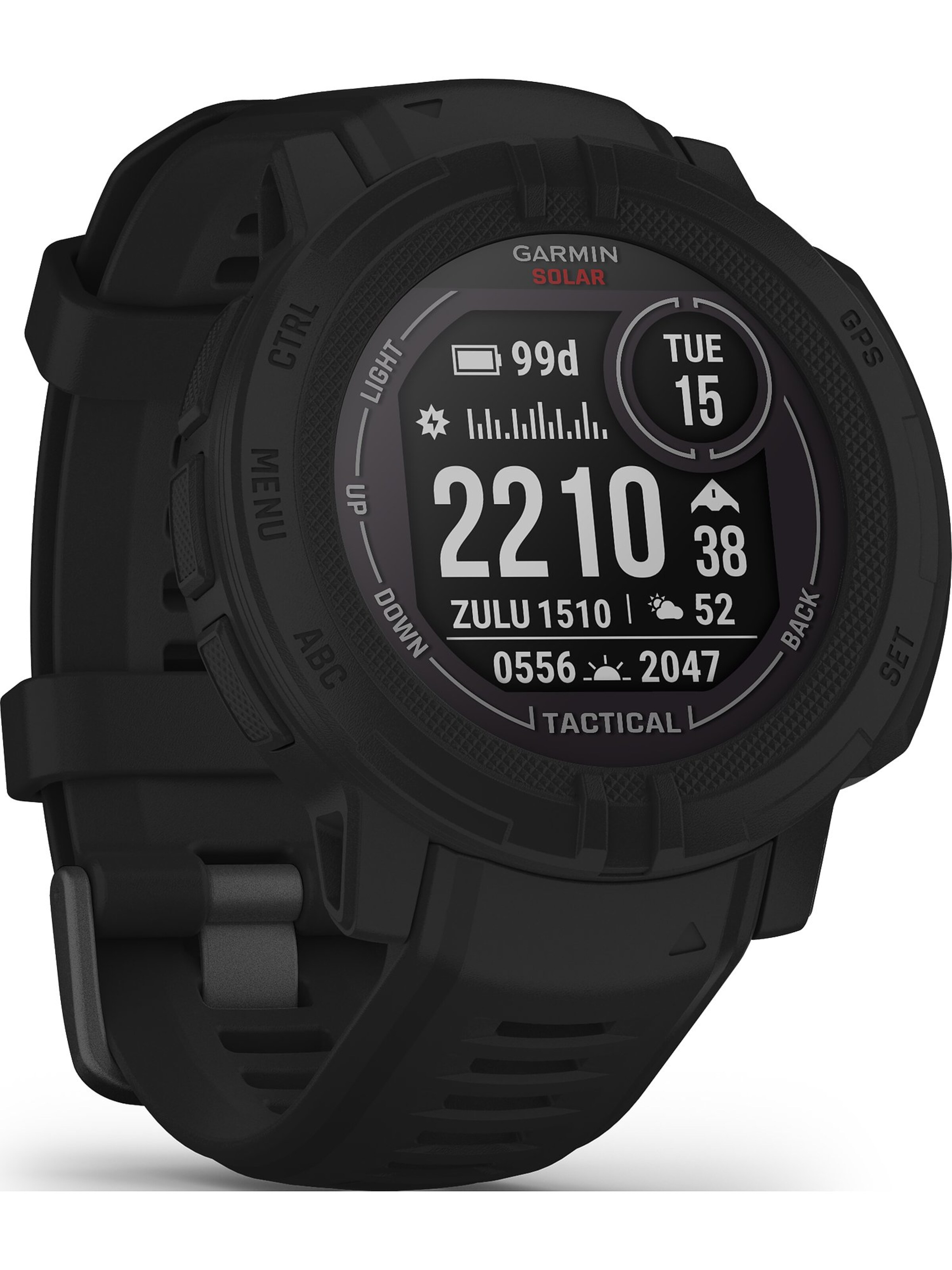 GARMIN Digitaluhr 'Instinct 2 Solar Tactical' in Schwarz