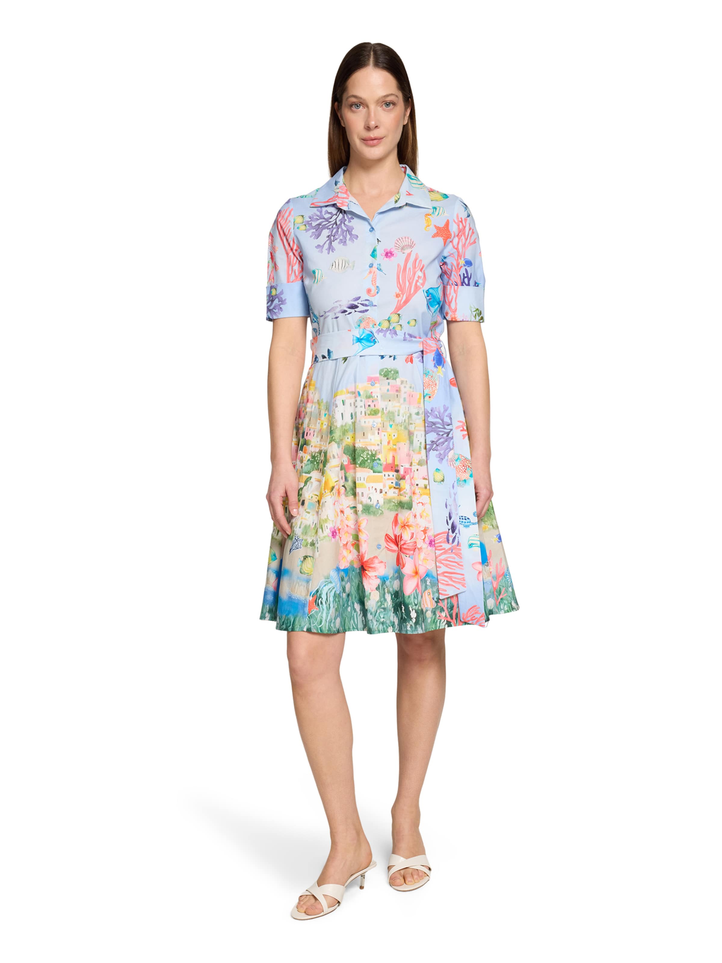 Vera Mont Cocktailjurk in Blauw: voorkant